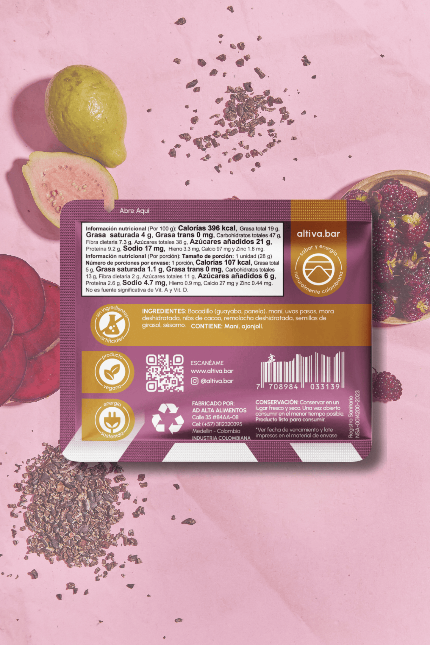 Balance - mora, remolacha, cacao nibs (28 g)