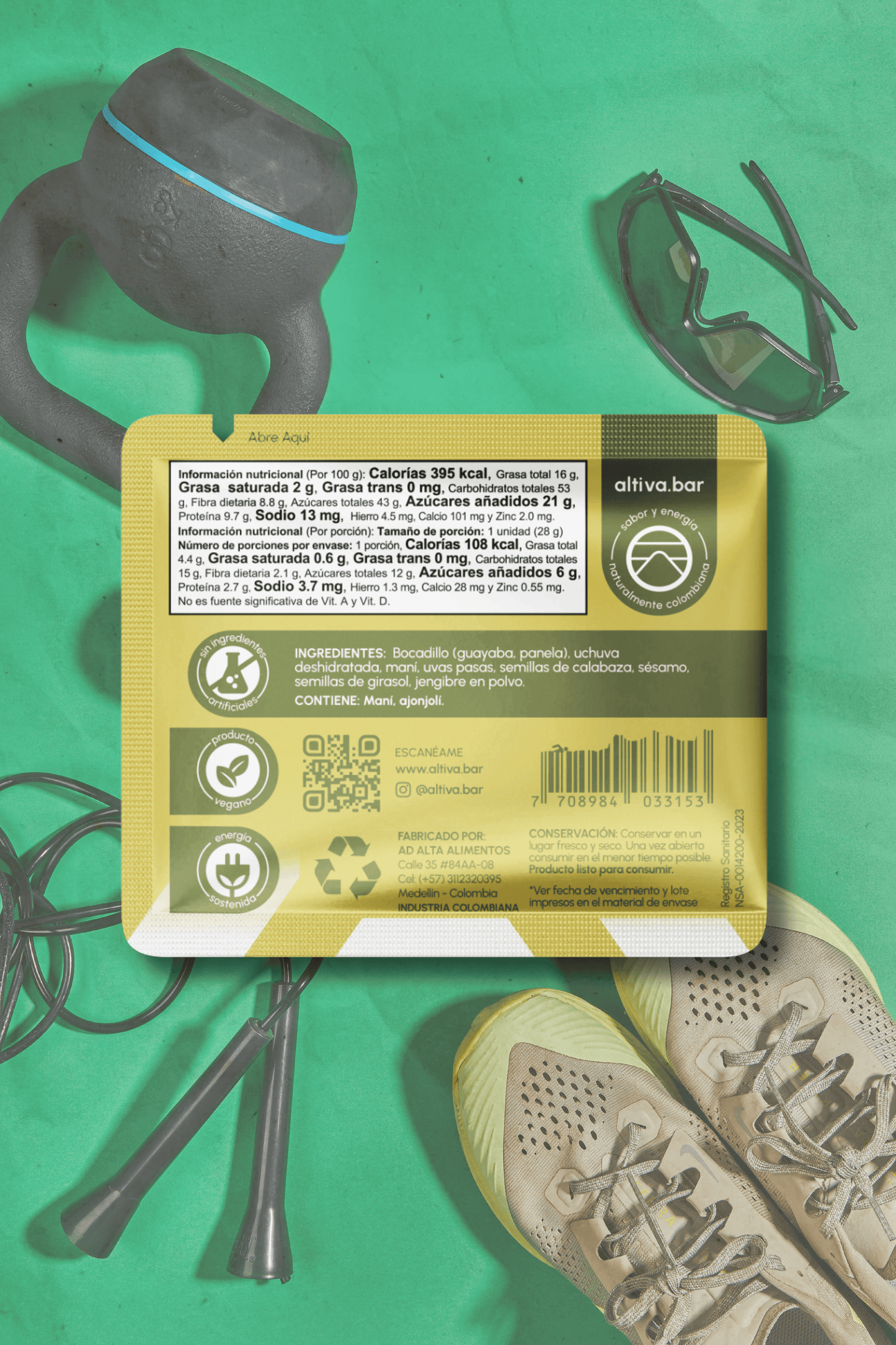 Vitalidad - jengibre, uchuva, sésamo (28 g)