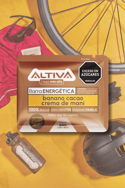 Júbilo - banano, cacao nibs, crema maní (28 g)