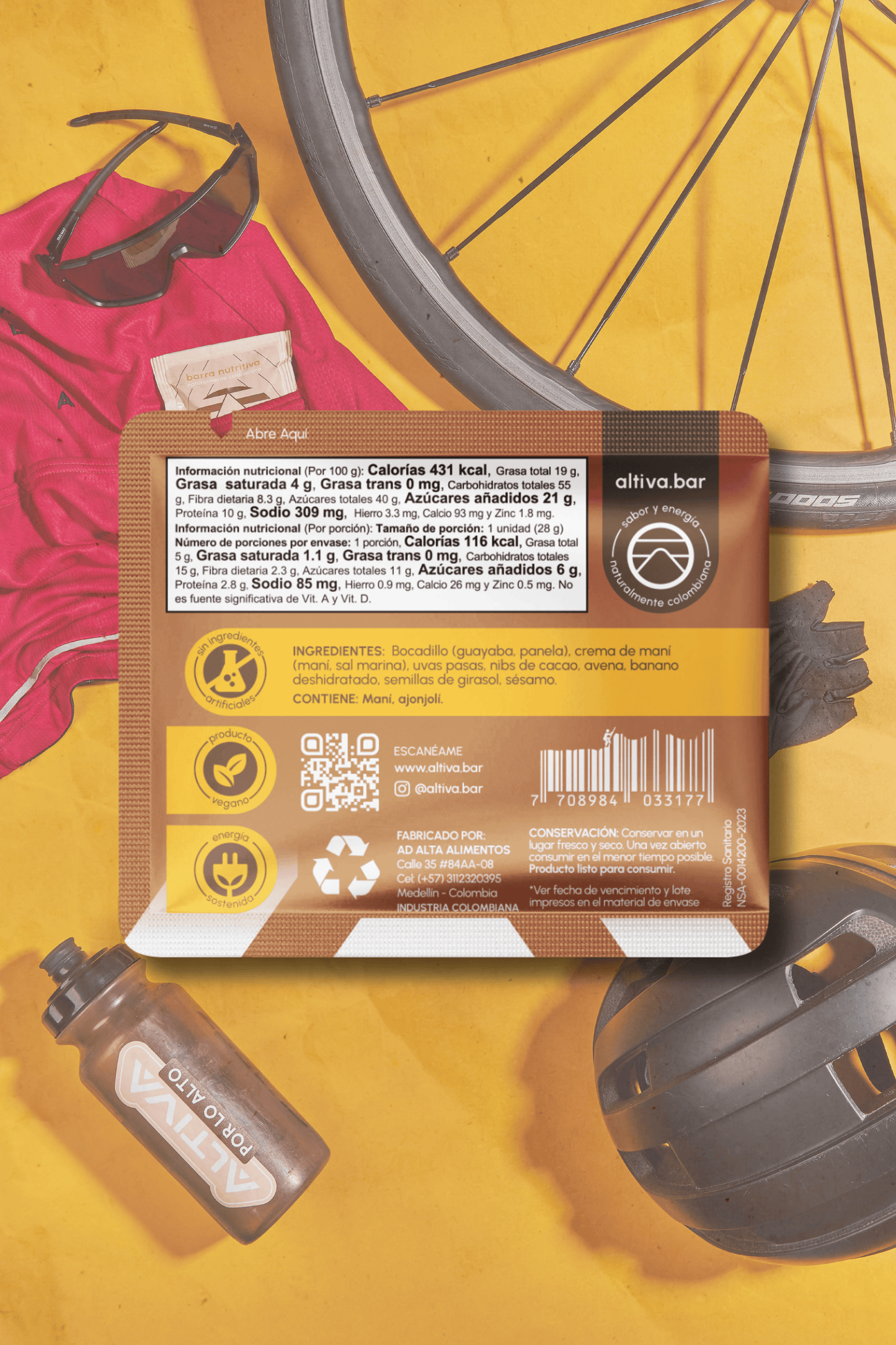 Júbilo - banano, cacao nibs, crema maní (28 g)