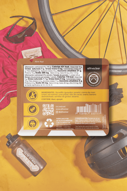 Júbilo - banano, cacao nibs, crema maní (28 g)